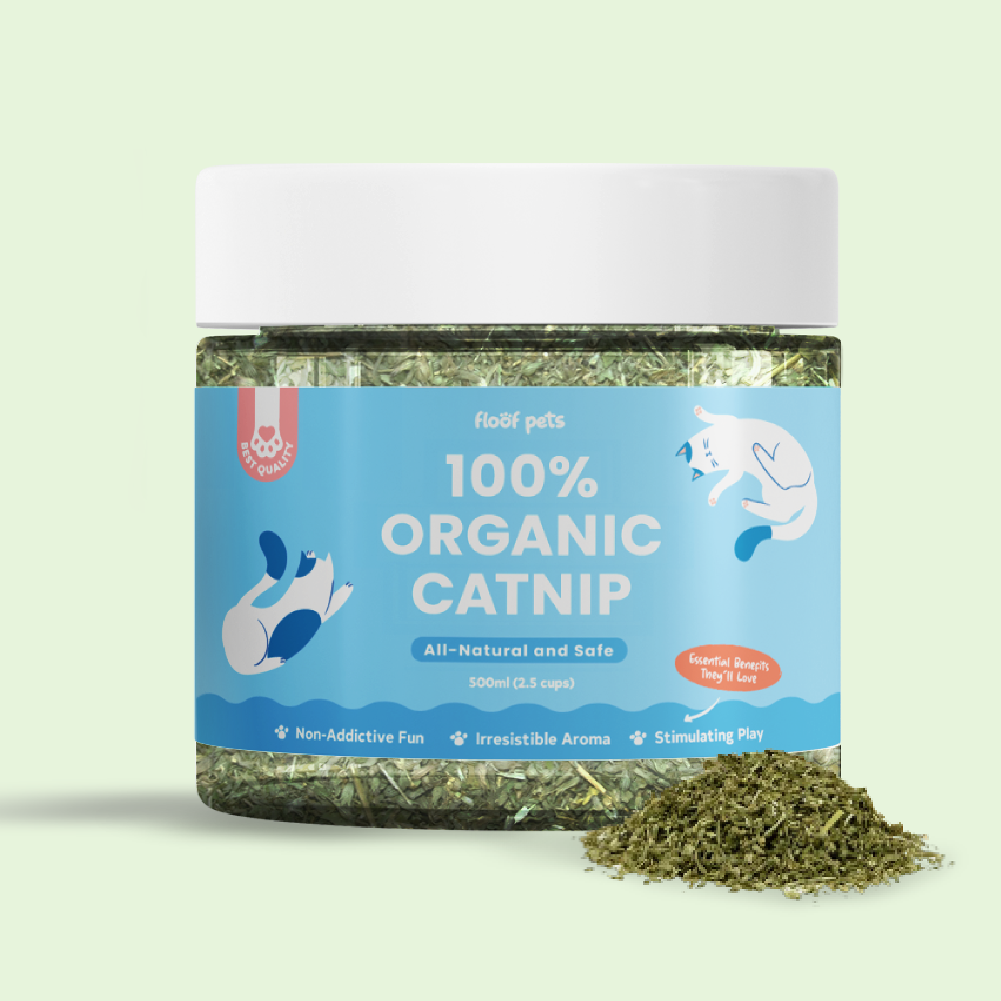 100% Organic Catnip (500ml) – Floof Pets