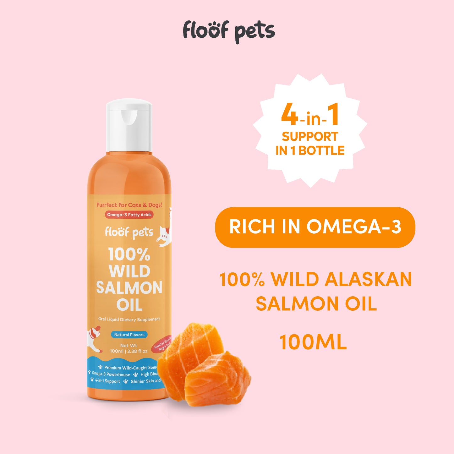 100% Wild Salmon Oil (100ml)