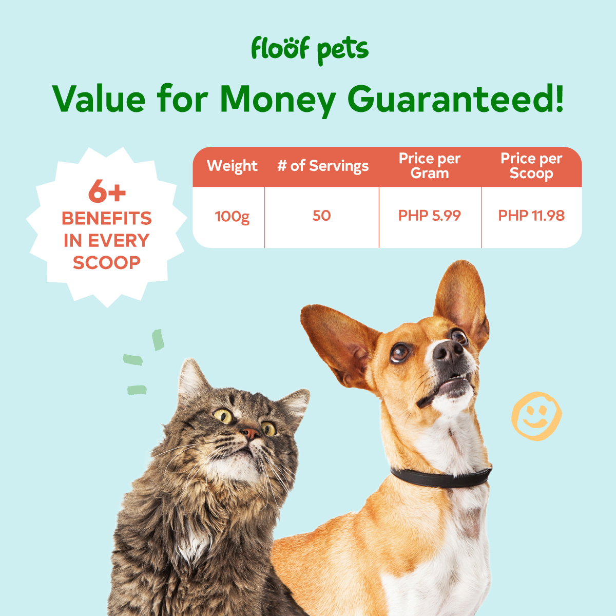 Floof Pets Flavor and Nutrition Fix Meal Topper - Chicken Flavor 100g Boosts Appetite, Energy & Daily Wellness