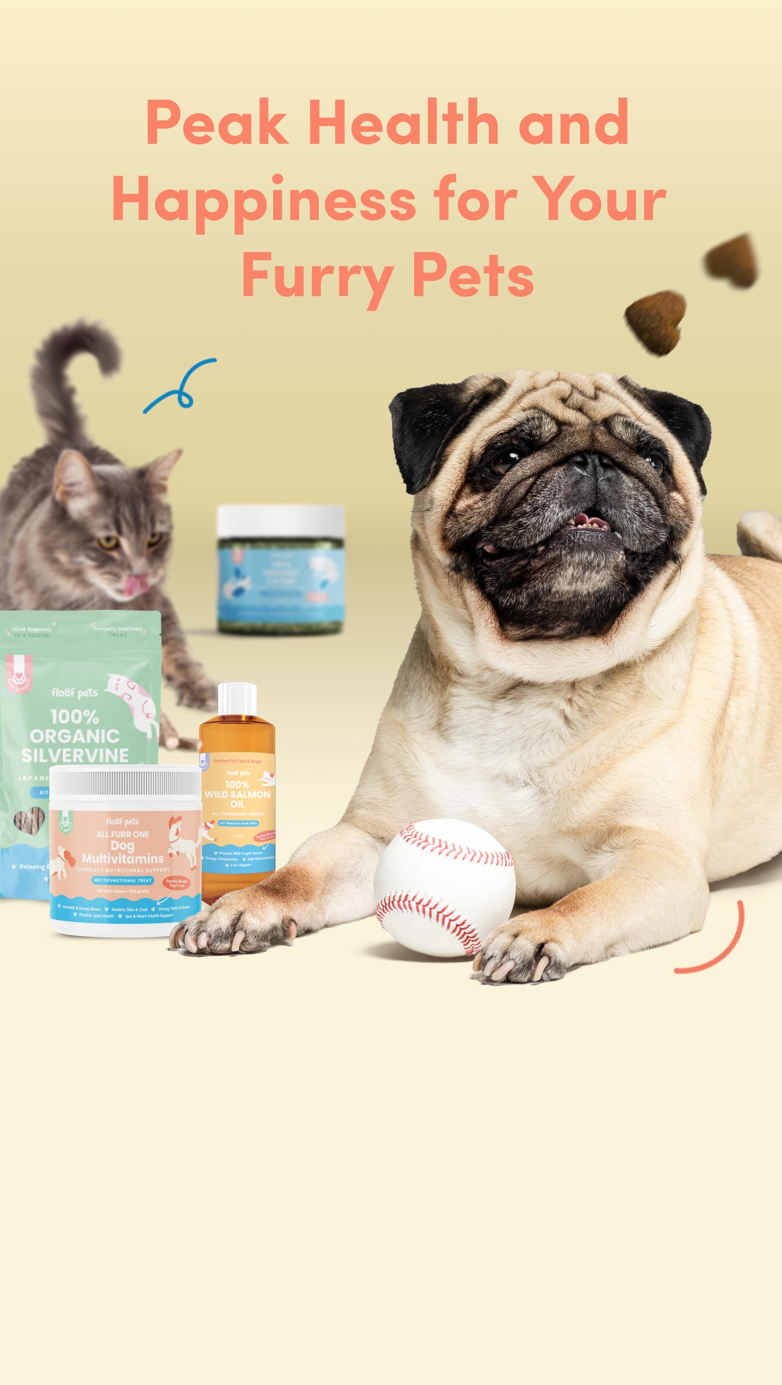Floof Pets Organic Catnip and Dog Supplements