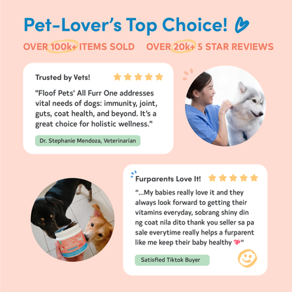 Floof Pets 8-in-1 Dog Multivitamins Pet Supplement Treat Snacks for Complete Health