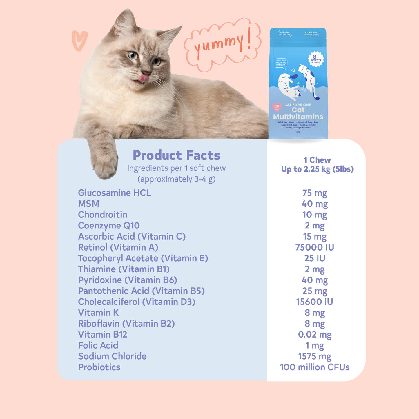 All Furr One Cat Multivitamins (120g)